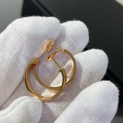 [Revel Jewelry]LOVE DIAMOND ROSÉGOLD CREOLEN