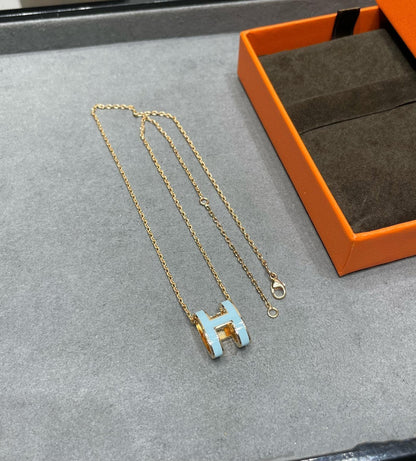 [Revel Jewelry]POP H SKY BLUE NECKLACE