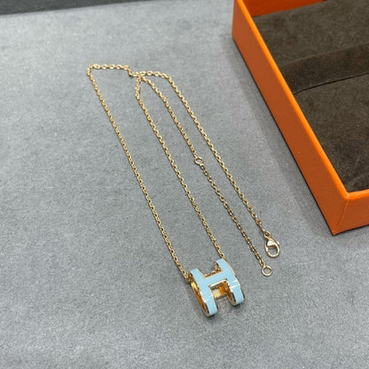[Revel Jewelry]POP H SKY BLUE NECKLACE