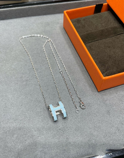 [Revel Jewelry]POP H SKY BLUE NECKLACE