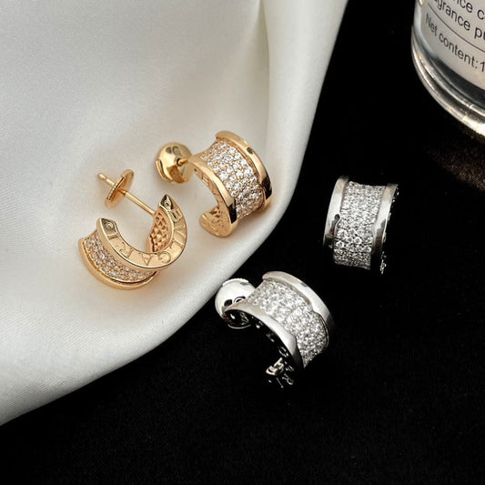 [Revel]ZERO 1 DIAMOND PAVED EARRINGS