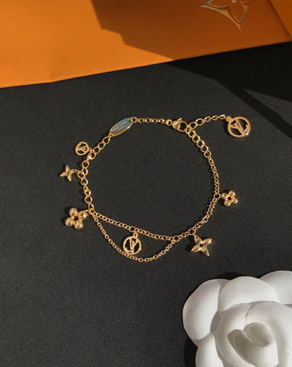 [Revel Jewelry]BLOOMING PINK GOLD MOP BRACELET