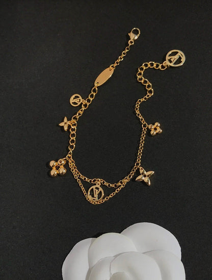 [Revel Jewelry]BLOOMING PINK GOLD MOP BRACELET