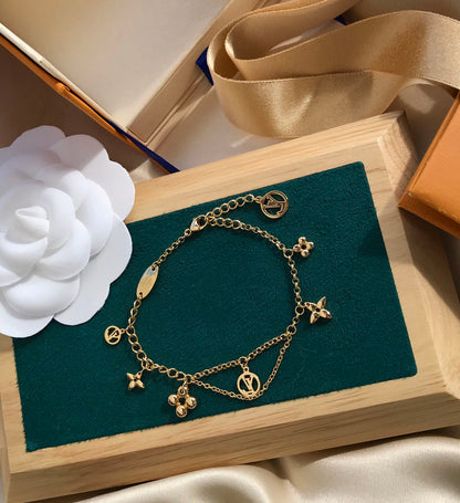 [Revel Jewelry]BLOOMING PINK GOLD MOP BRACELET