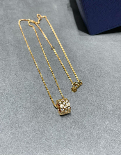 [Revel Jewelry]BEE LOVE DIAMOND PAVED 3 ROW NECKLACE