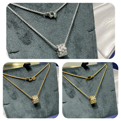 [Revel Jewelry]BEE LOVE DIAMOND PAVED 3 ROW NECKLACE