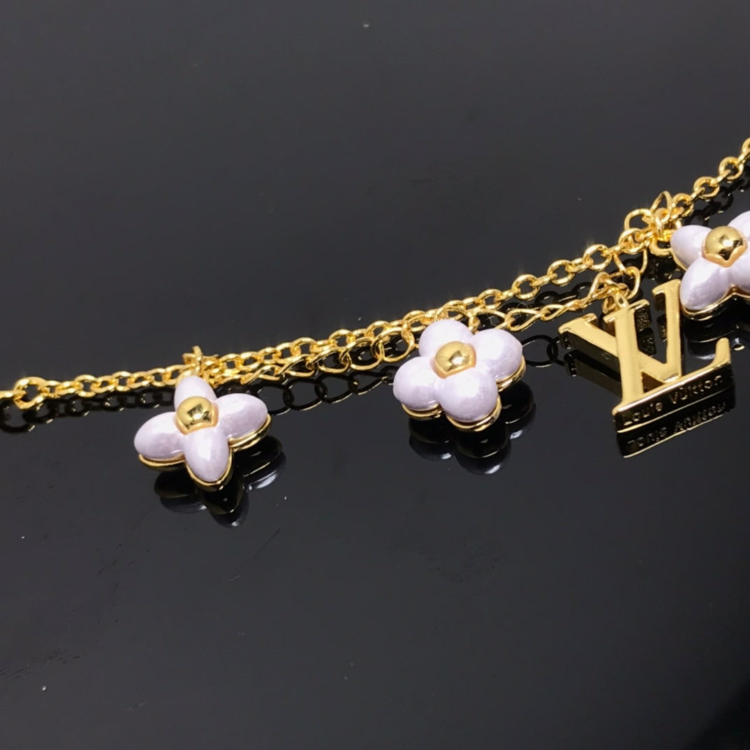 [Revel Jewelry]LOGO 6 MOTIF STAR AND SUN GOLD BRACELET