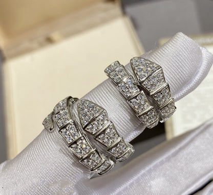 [Revel]SERPENTI リング シルバー ダイヤモンド パヴェ