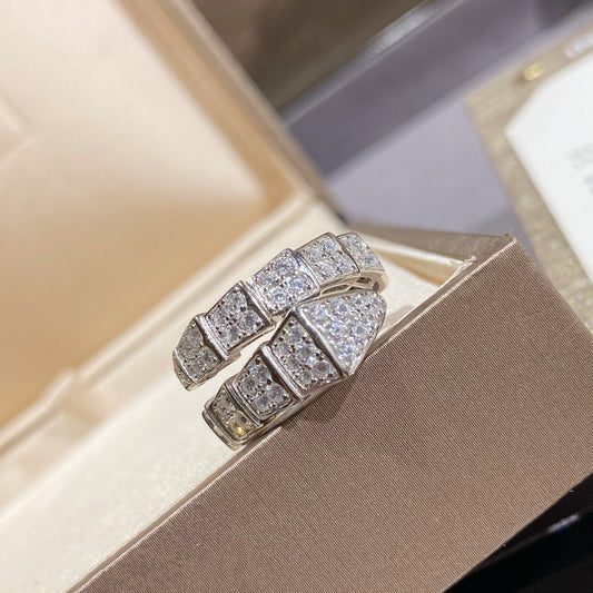 [Revel]SERPENTI RING SILVER DIAMOND PAVED