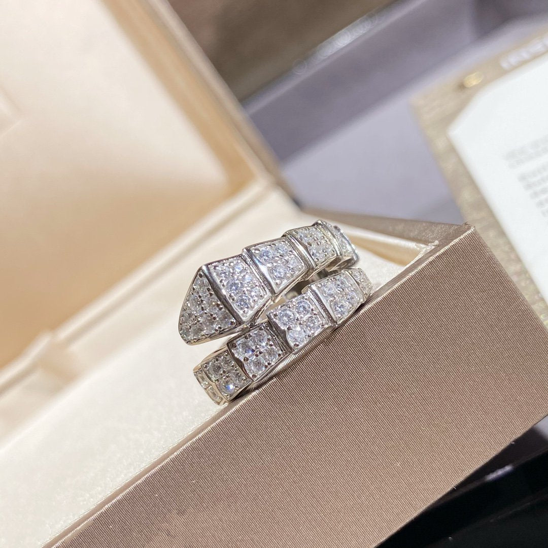 [Revel]SERPENTI リング シルバー ダイヤモンド パヴェ