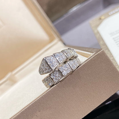 [Revel]SERPENTI リング シルバー ダイヤモンド パヴェ
