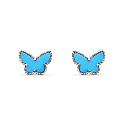 [Revel Jewelry]BUTTERFLY TURQUOISE EARRINGS SILVER
