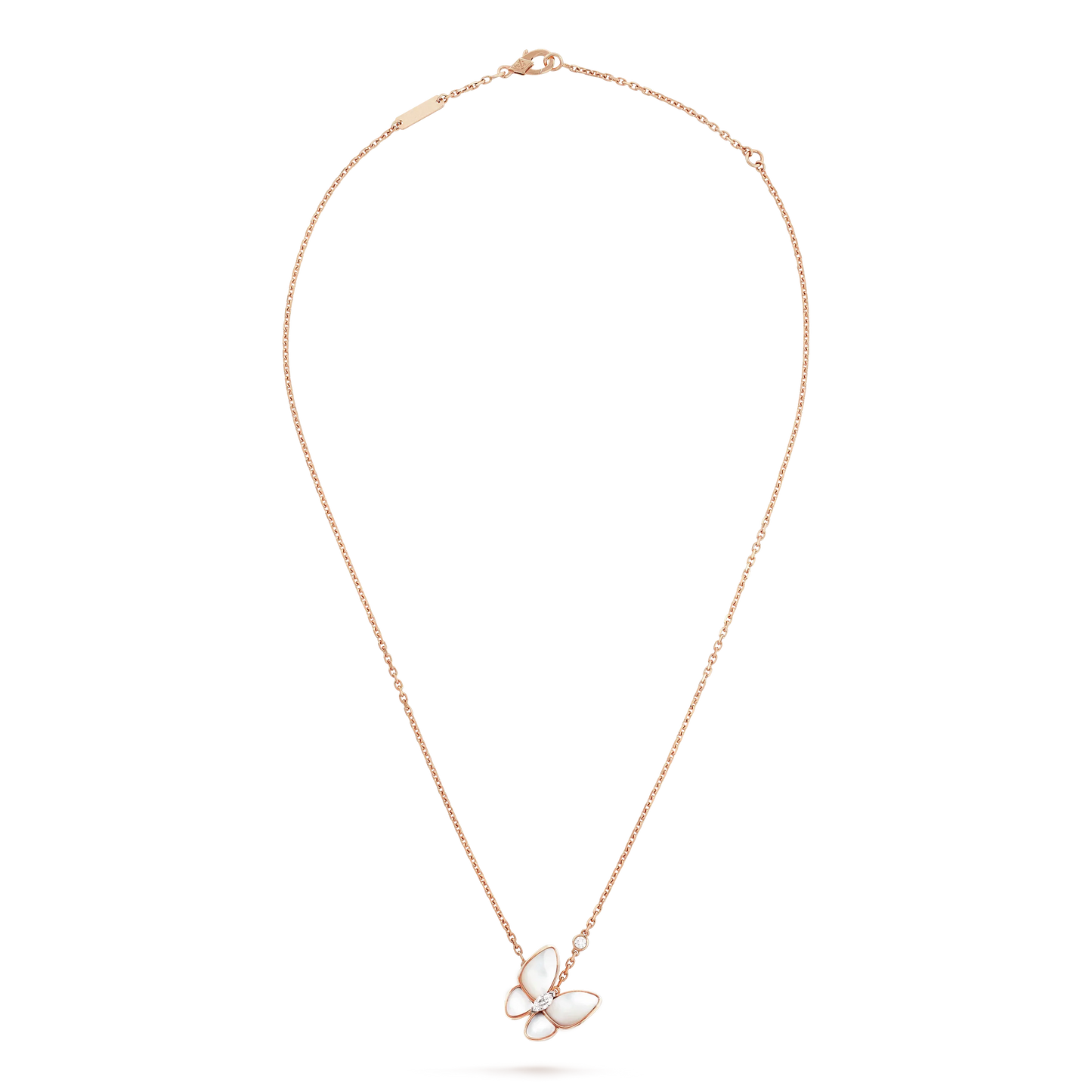 [Revel Jewelry]BUTTERFLY MOP DIAMOND NECKLACE