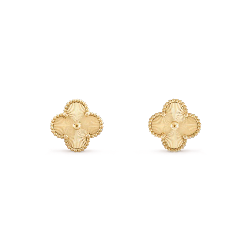 [Revel Jewelry]CLOVER MINI 9.5MM LASER EARRINGS