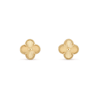 [Revel Jewelry]CLOVER MINI 9.5MM LASER EARRINGS