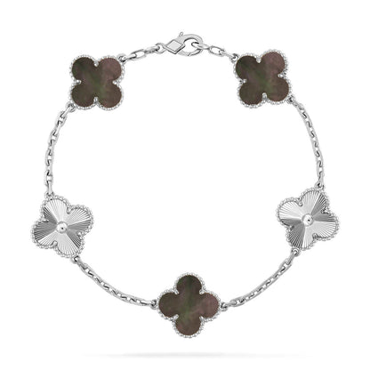 [Revel Jewelry] CLOVER 5 MOTIF GRAY MOP BRACELET COLLECTION