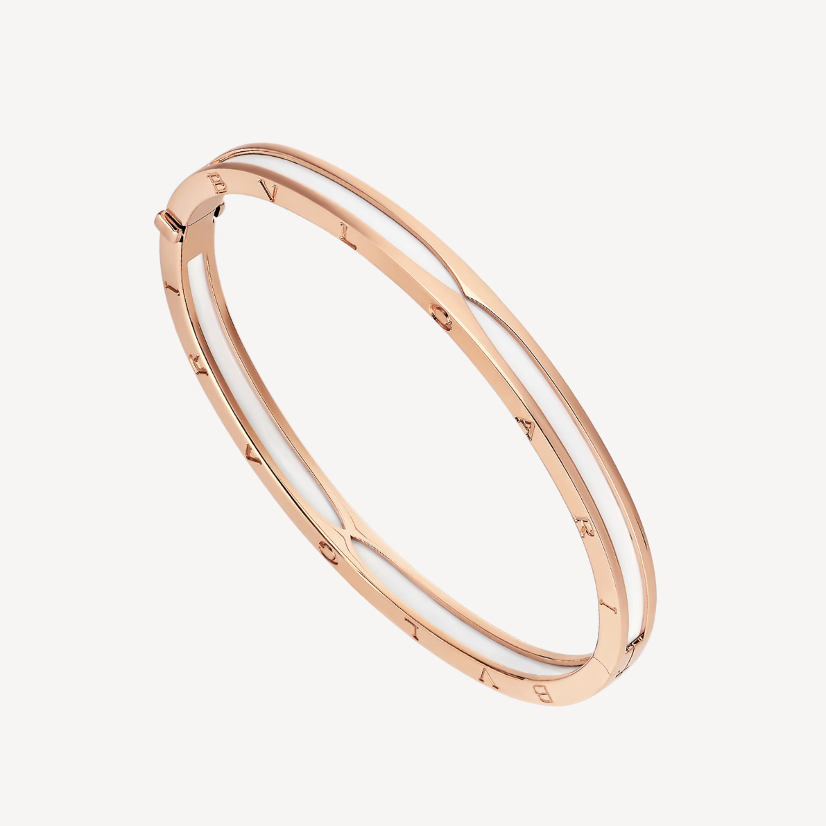 [Revel]ZERO 1 PINK GOLD WITH WHITE CERAMIC BRACELET