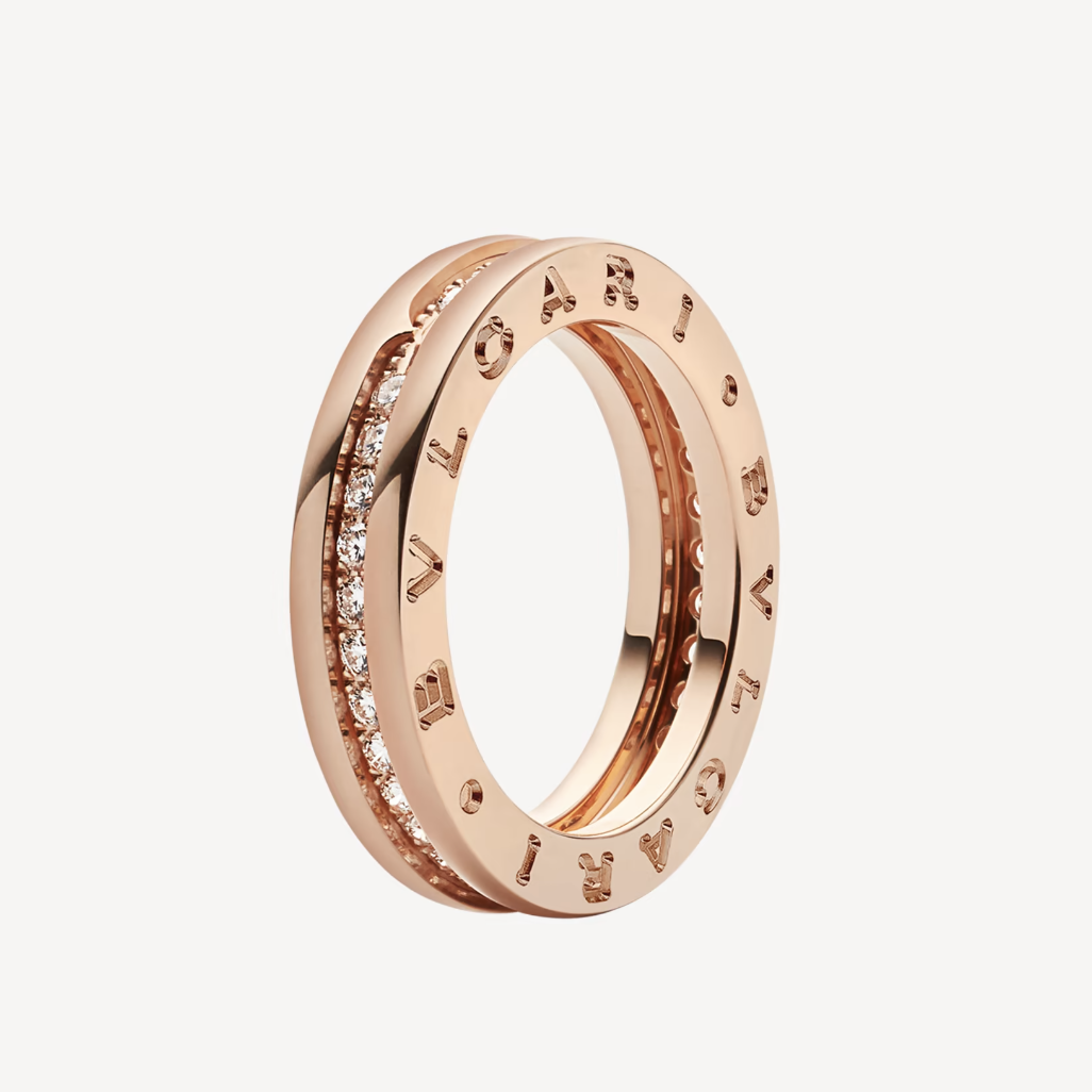 [Revel]ZERO 1 ONE-BAND PAVED DIAMONDS ON THE SPIRAL RING