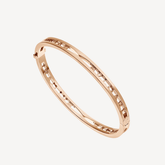 [Revel]ZERO 1 SPIRAL LOGO PINK GOLD BRACELET