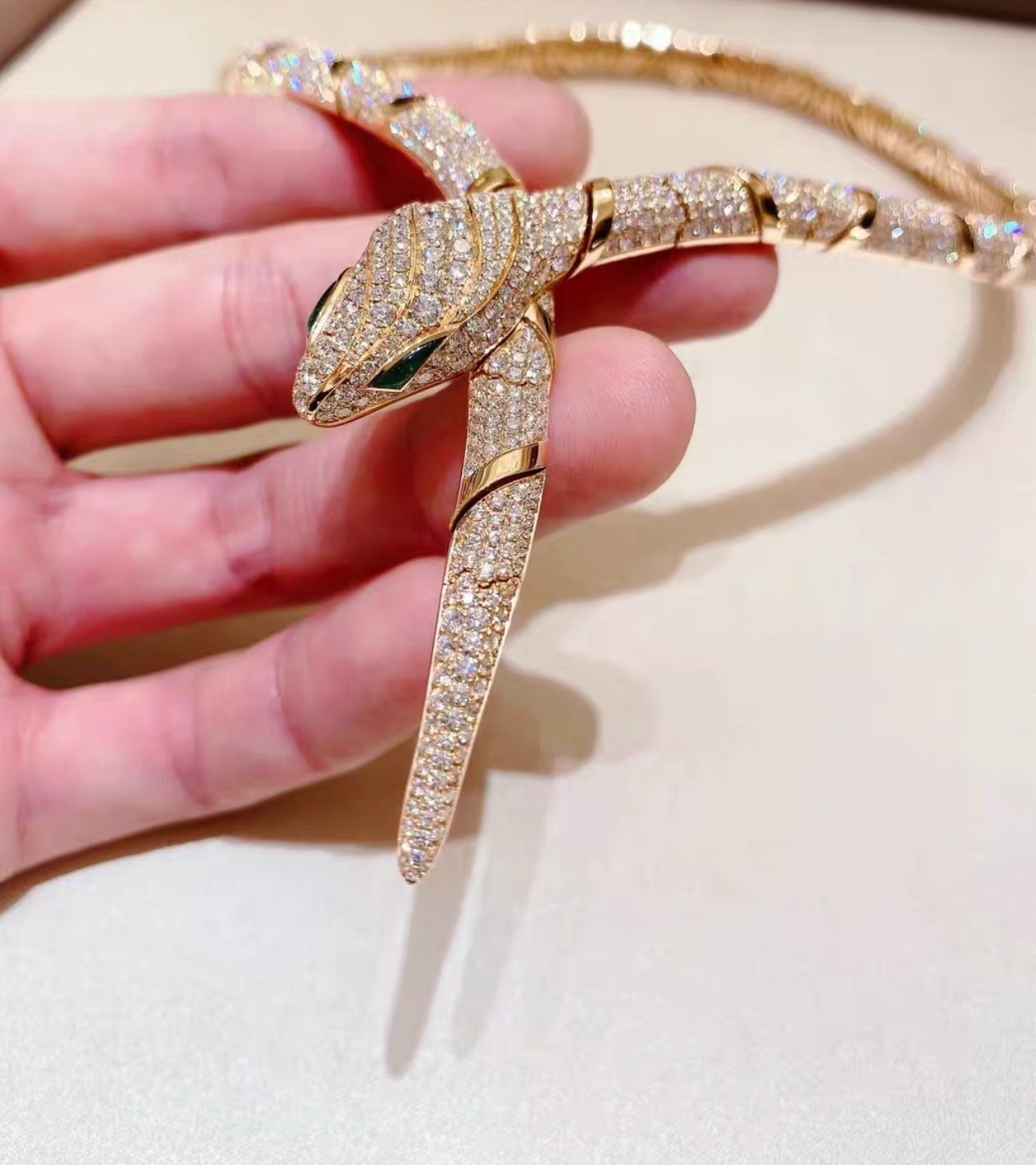 [Revel]HAUTE COUTURE GOLD SERPENTI NECKLACE