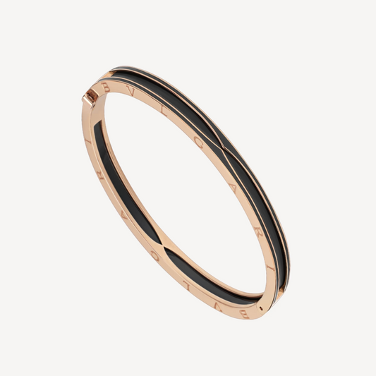 [Revel]ZERO 1 PINK GOLD WITH MATTE BLACK CERAMIC BRACELET