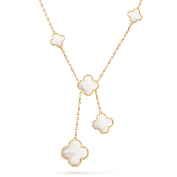[Revel Jewelry]CLOVER MOTHER OF PEARL NECKLACE 6 MOTIF