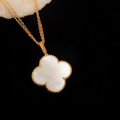 [Revel Jewelry]CLOVER 25MM MOP LARGE PENDANT NECKLACE