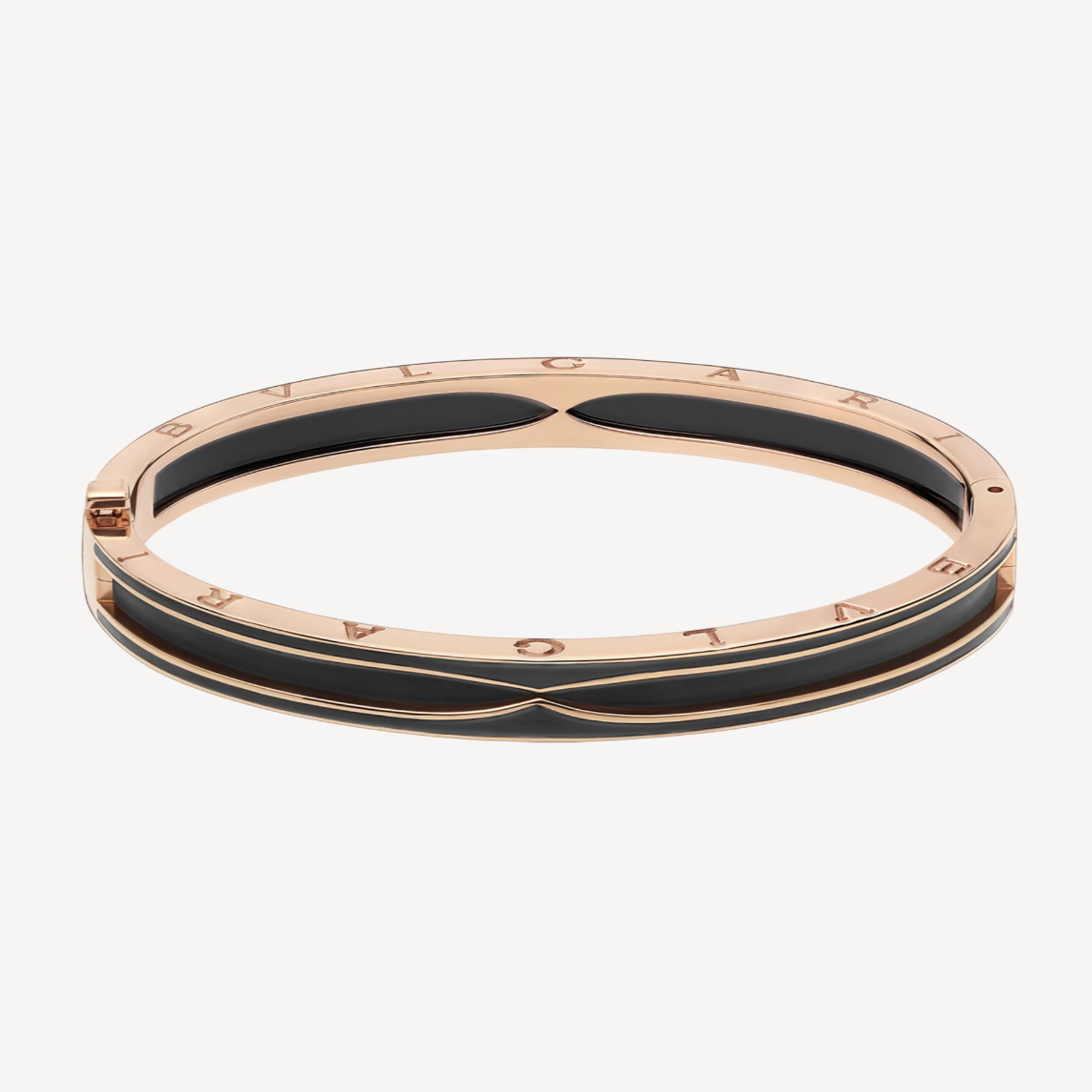 [Revel]ZERO 1 PINK GOLD WITH MATTE BLACK CERAMIC BRACELET
