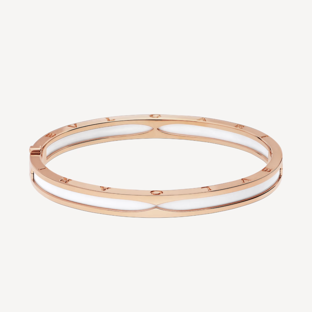 [Revel]ZERO 1 PINK GOLD WITH WHITE CERAMIC BRACELET