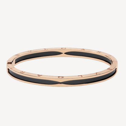 [Revel]ZERO 1 PINK GOLD WITH BLACK CERAMIC BRACELET