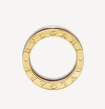 [Revel]ZERO 1 THREE-BAND ROSE WHITE AND YELLOW RING