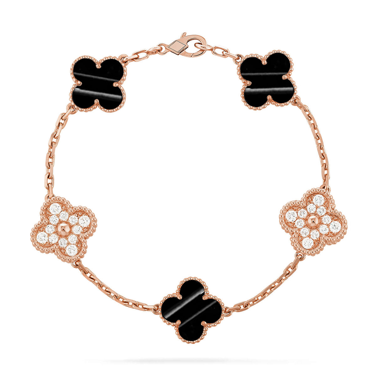 [Revel Jewelry] CLOVER 5 MOTIF PULSAR STONE BRACELET COLLECTION