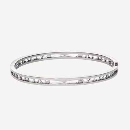 [Revel]ZERO 1 SPIRAL LOGO SILVER BRACELET