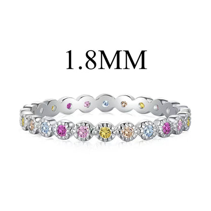 [Revel Jewelry]Unique Scintillating Round Cut Daily Ring