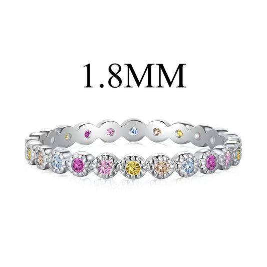 [Revel Jewelry]Unique Scintillating Round Cut Daily Ring