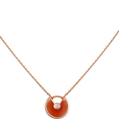 [Revel Jewelry]AMULETTE GOLD CARNELIAN ONYX NECKLACE