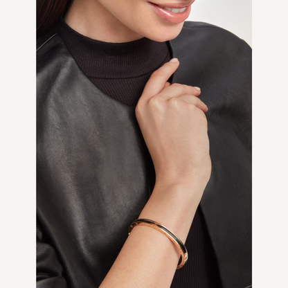 [Revel]ZERO 1 PINK GOLD WITH BLACK CERAMIC BRACELET