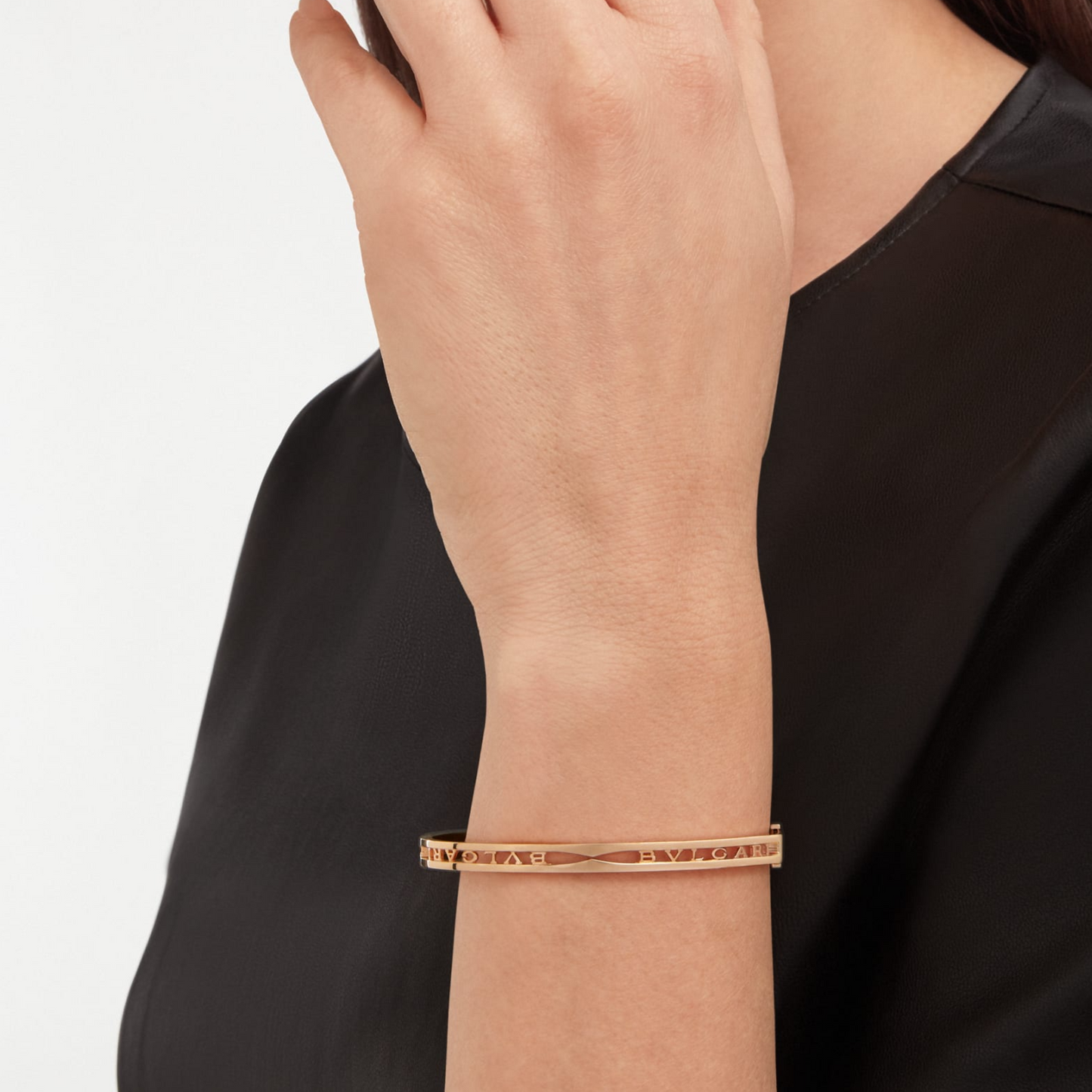 [Revel]ZERO 1 SPIRAL LOGO PINK GOLD BRACELET