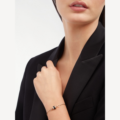 [Revel]ZERO 1 SOFT PINK GOLD AND BLACK CERAMIC BRACELET