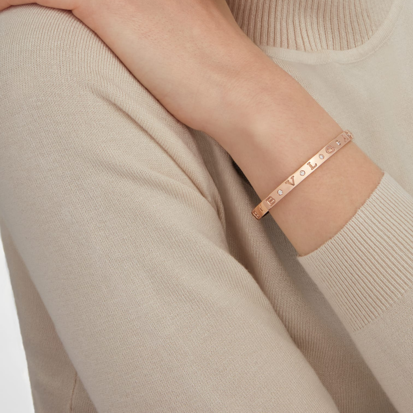 [Revel]ZERO 1 PINK GOLD 12 DIAMONDS BRACELET