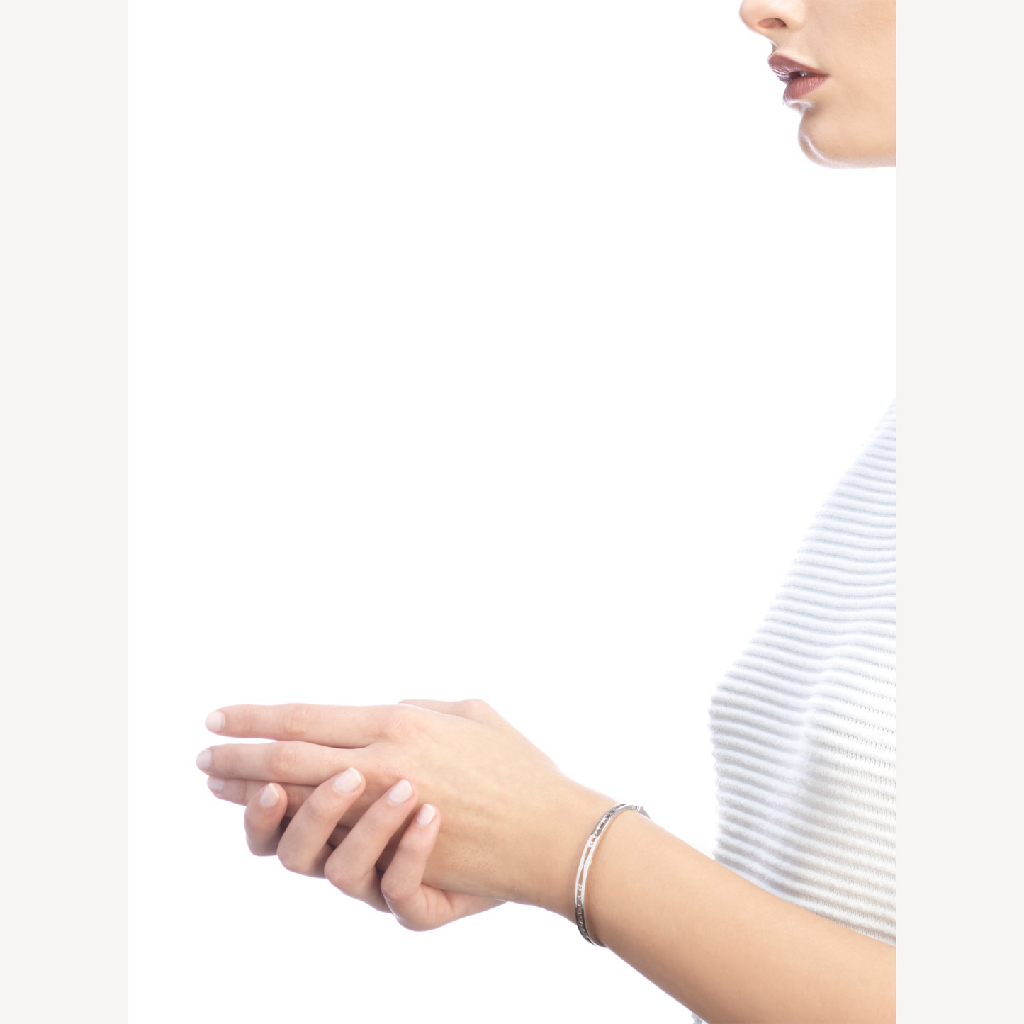 [Revel]ZERO 1 SPIRAL LOGO SILVER BRACELET