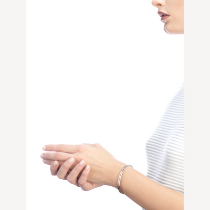 [Revel]ZERO 1 SPIRAL LOGO SILVER BRACELET