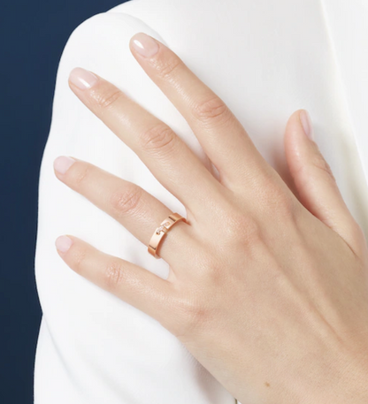 [Revel Jewelry]ALLIANCE LIENS EVIDENZ DIAMANT 4MM RING