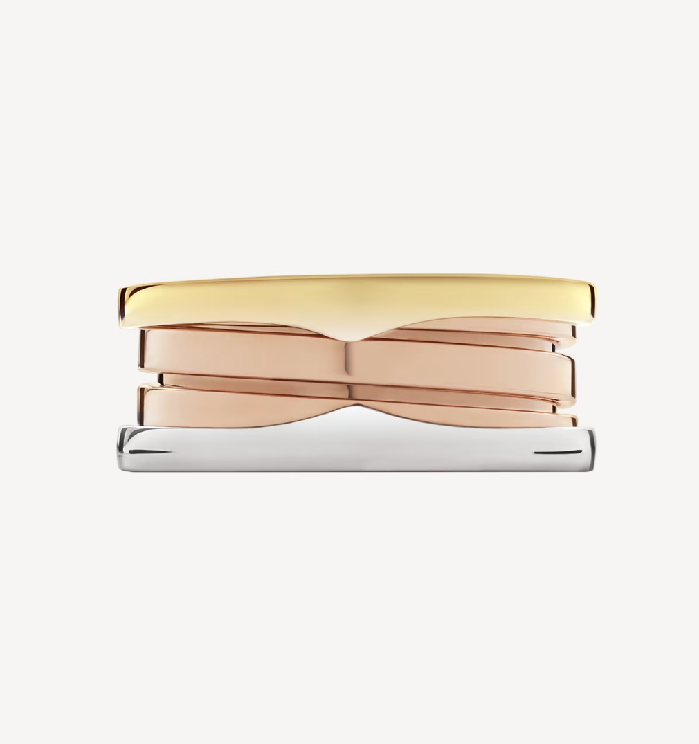 [Revel]ZERO 1 THREE-BAND ROSE WHITE AND YELLOW RING