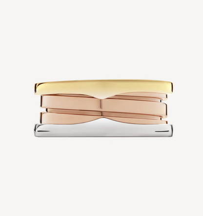 [Revel]ZERO 1 THREE-BAND ROSE WHITE AND YELLOW RING