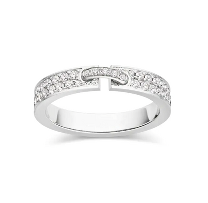 [Revel Jewelry]ALLIANCE LIENS VIDENCE PAVED DIAMOND 4MM RING