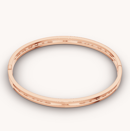 [Revel]ZERO 1 SPIRAL LOGO PINK GOLD BRACELET