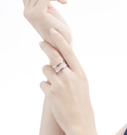 [Revel]ZERO 1 WITH PAVED DIAMONDS ON THE SPIRAL RING