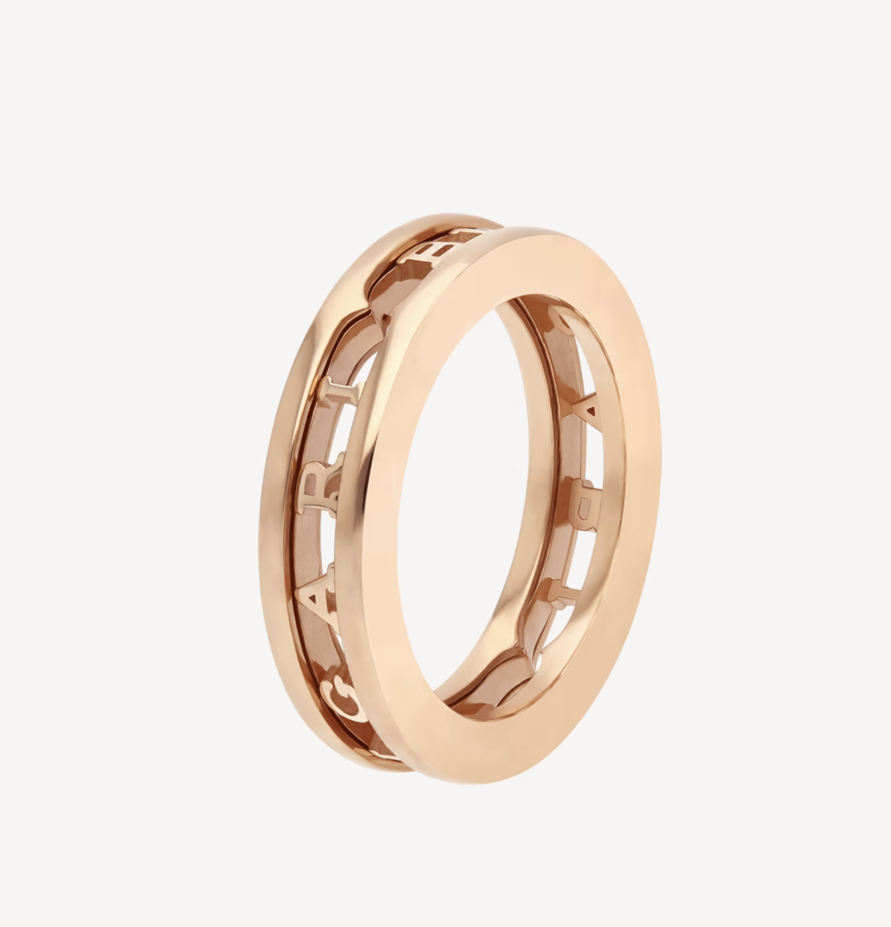 [Revel]ZERO 1 ONE-BAND WITH OPENWORK LOGO SPIRAL RING