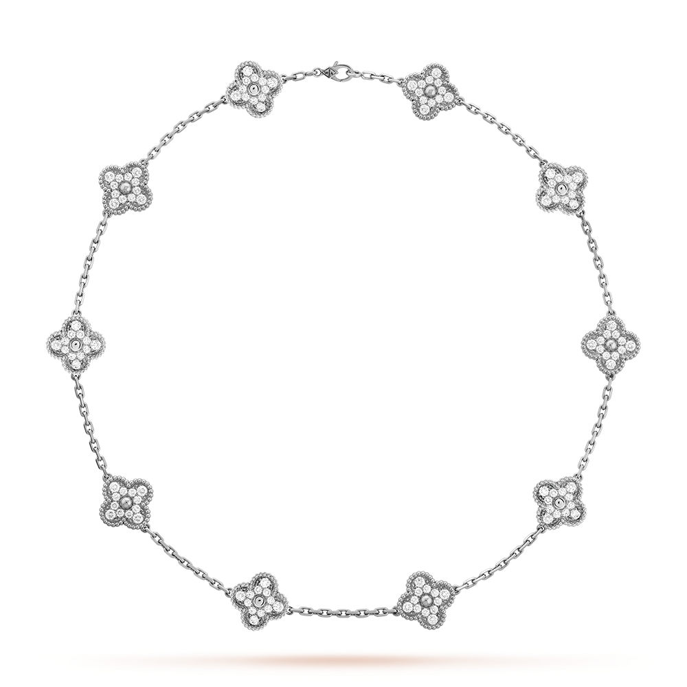 [Revel Jewelry]KLEEBRETT 10 MOTIVE DIAMANT HALSKETTE